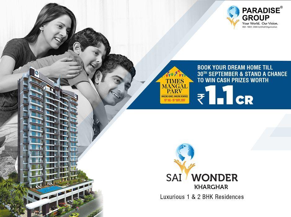 Book your dream home at Paradise Sai Wonder & stand a chance to win cash prizes worth Rs. 1.1 cr.
